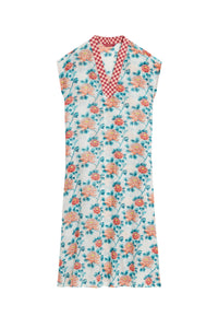 Plumeria long cotton dress - Neutral