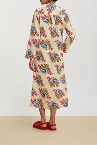 Radha cotton kaftan - Red