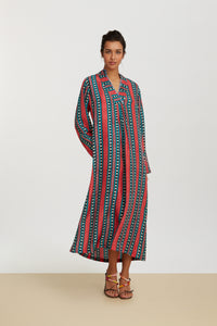 RECO PRIX : 265 // Radha Kaftan Aymara Stripes Geranium