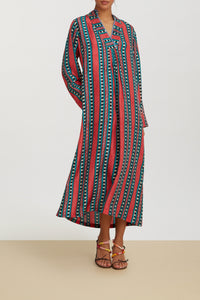 Radha silk kaftan - Neutral