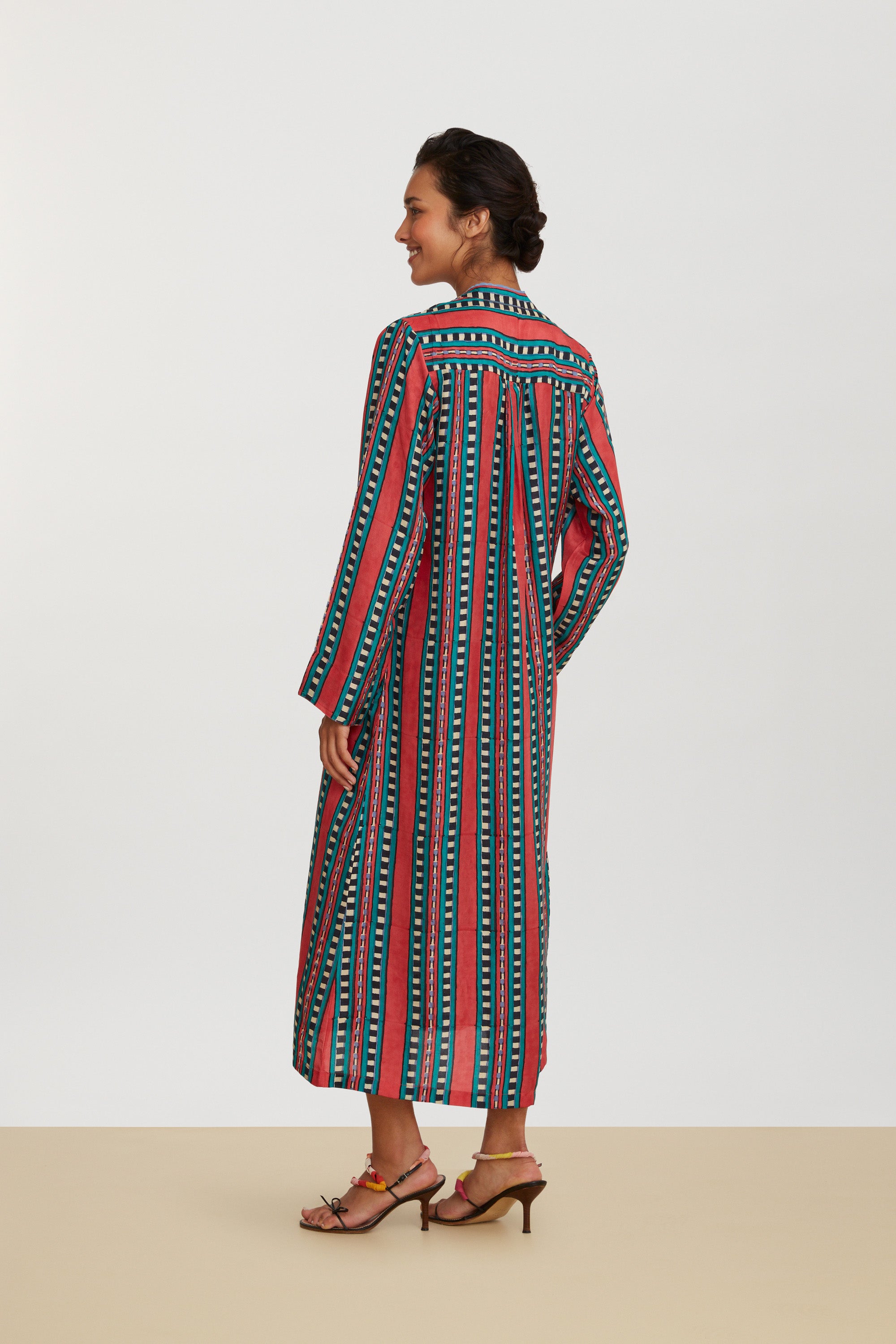 RECO PRIX : 265 // Radha Kaftan Aymara Stripes Geranium