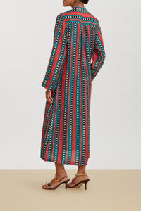 Radha silk kaftan - Neutral