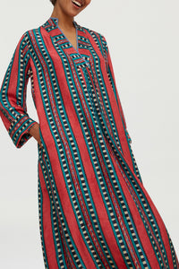Radha silk kaftan - Neutral
