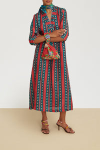 Radha silk kaftan - Neutral