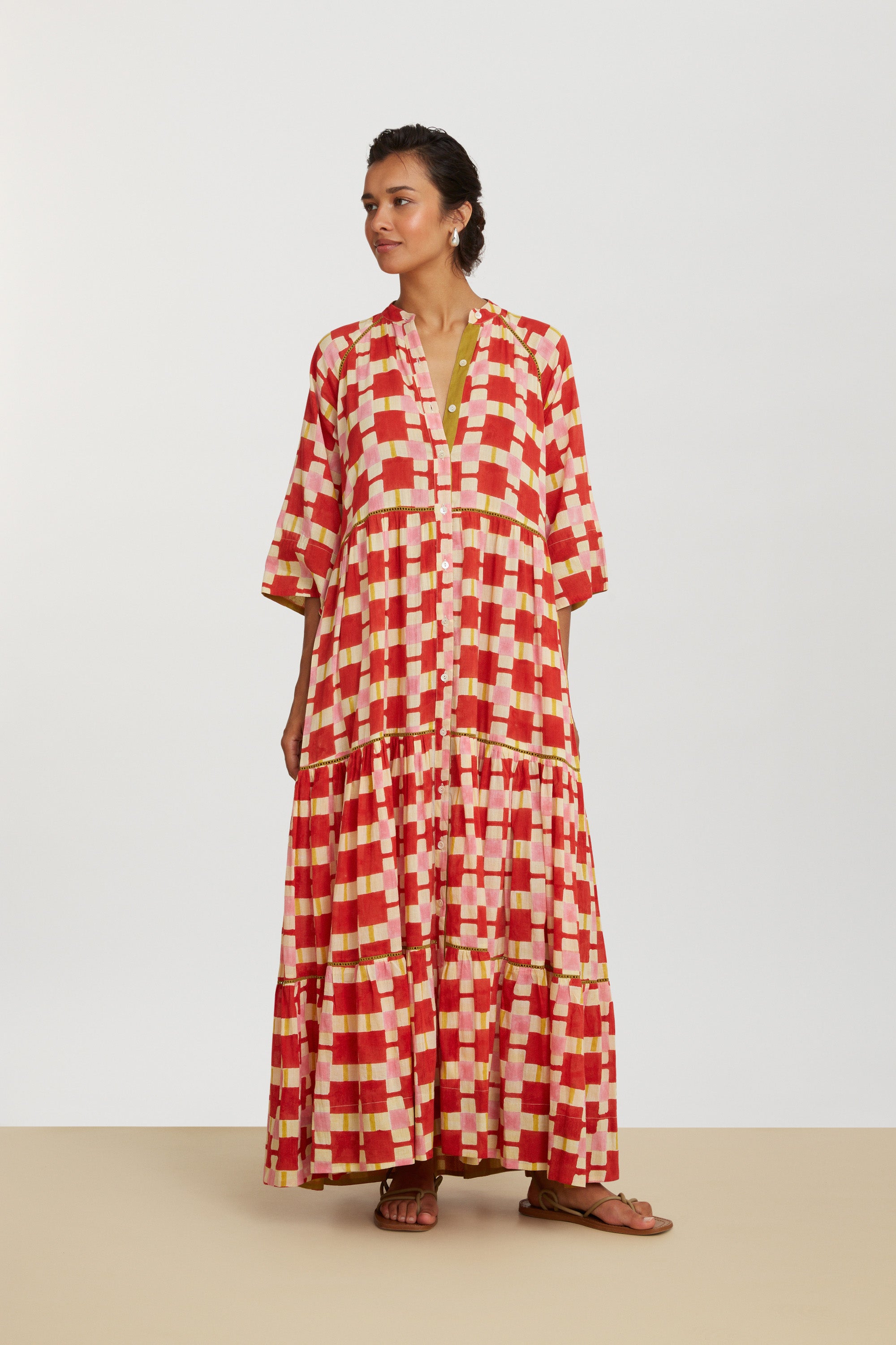 RECO PRIX : 162,5 // Rambagh Dress Chess Red