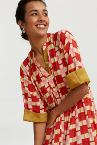 RECO PRIX : 162,5 // Rambagh Dress Chess Red