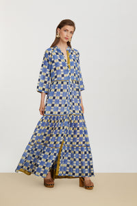 RECO PRIX : 162,5 // Rambagh Dress Chess Plumbago