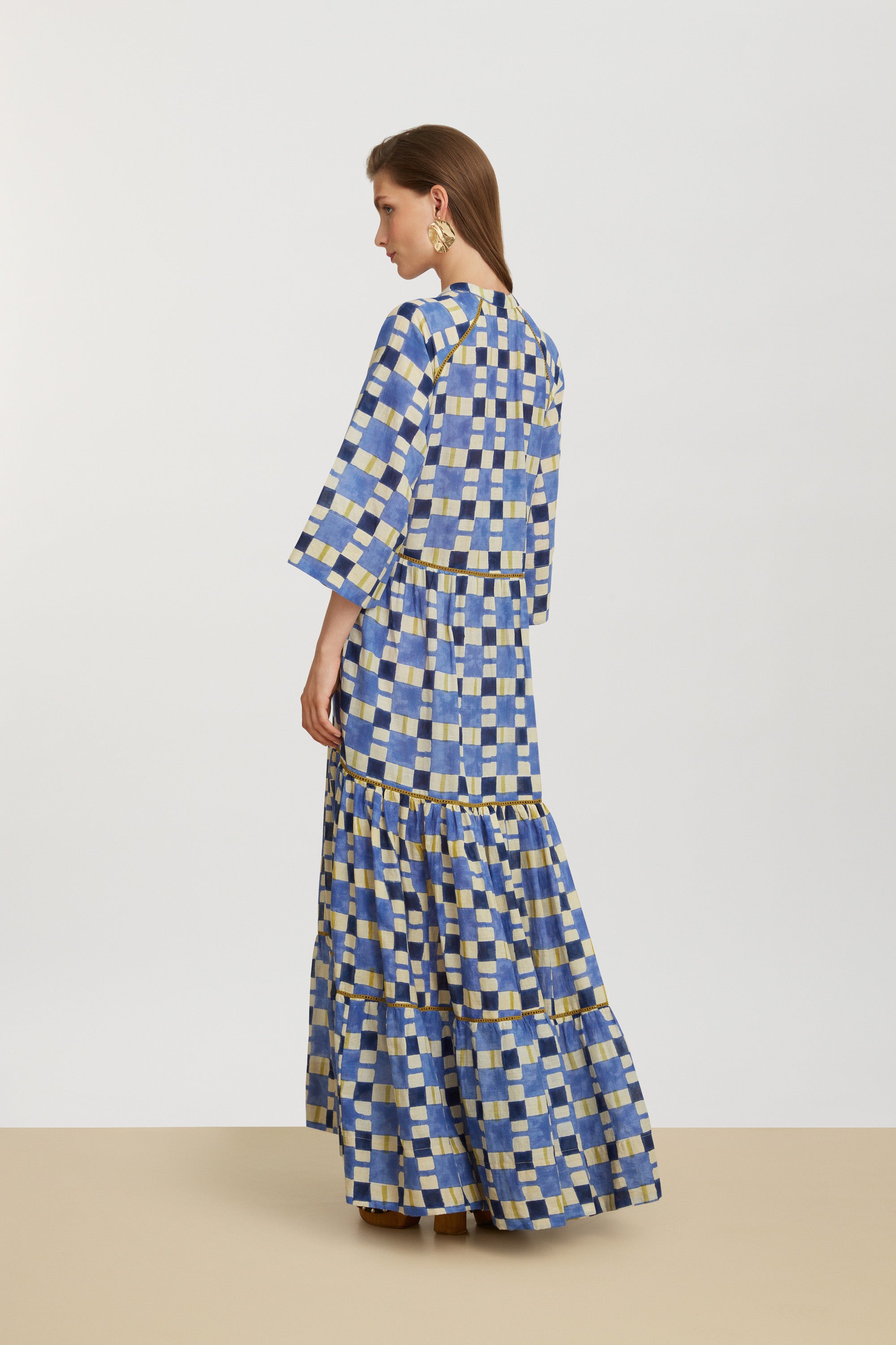 RECO PRIX : 162,5 // Rambagh Dress Chess Plumbago