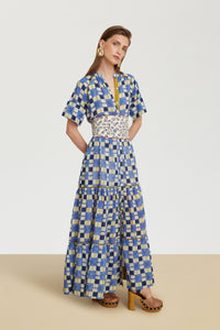 RECO PRIX : 162,5 // Rambagh Dress Chess Plumbago