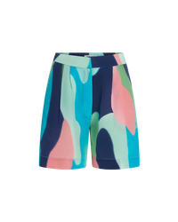 Tamu silk shorts - Blue