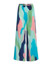 Blair silk trousers - Blue