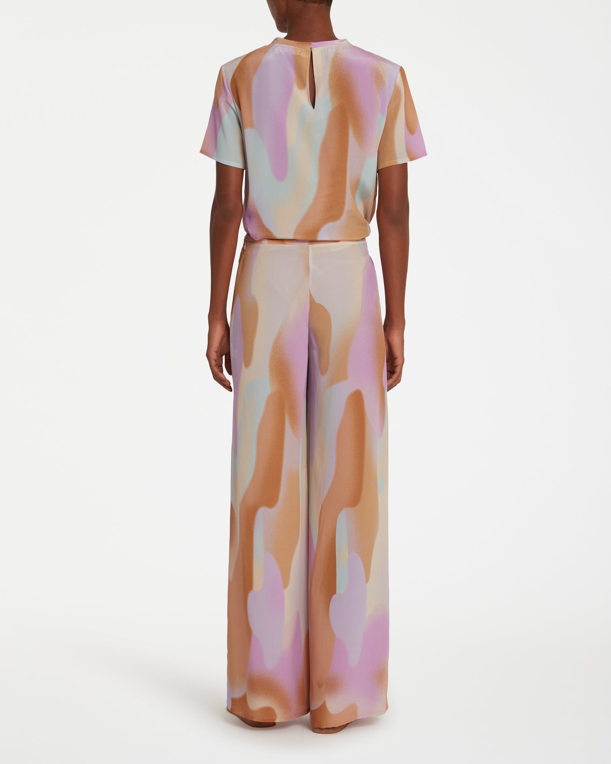 Blair silk trousers - Lilac