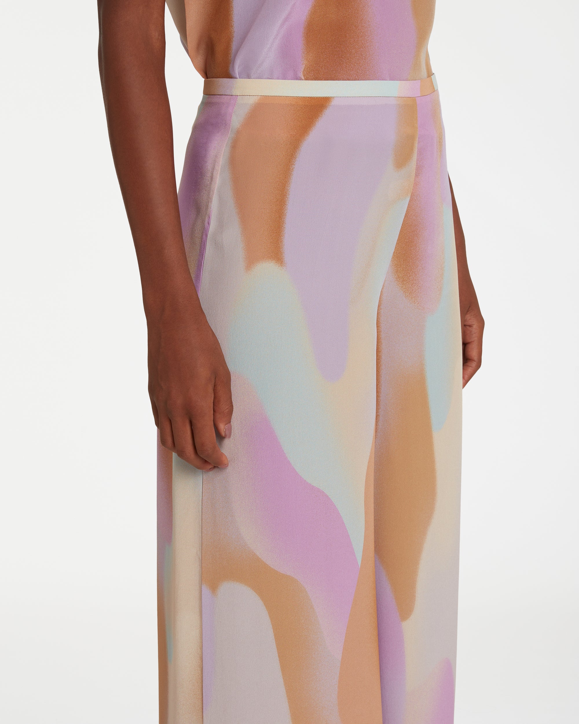 Blair silk trousers - Lilac