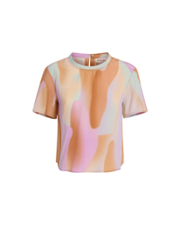 T-shirt Gabrielle en soie - Lilac