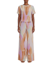 T-shirt Gabrielle en soie - Lilac