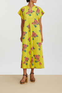 Saffron cotton kaftan - Neutral