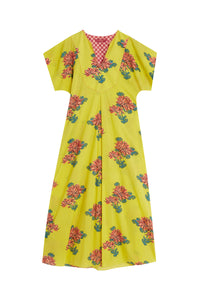 RECO PRIX : 140 // Saffron Kaftan Kimono Crisantemo Lemon