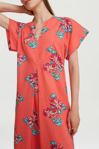 Saffron cotton kaftan - Neutral