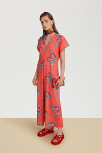 RECO PRIX : 140 // Saffron Kaftan Kimono Crisantemo Geranium