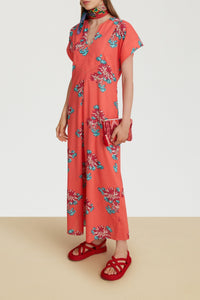 Saffron cotton kaftan - Neutral