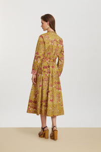 RECO PRIX : 225 // Saharian Dress Toile De Jouy Chutney