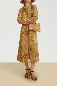Saharian long cotton dress - Neutral