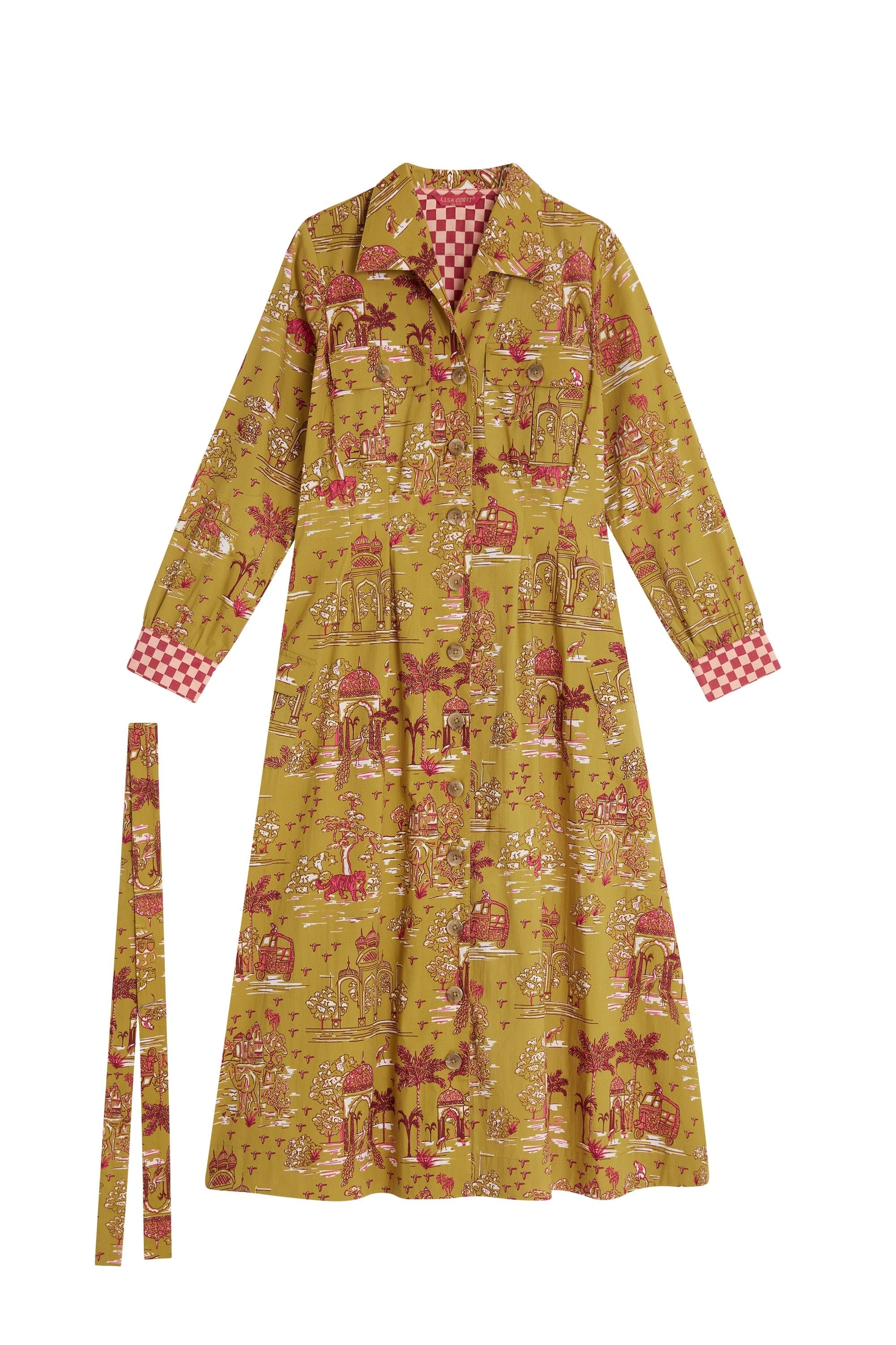 Saharian long cotton dress - Neutral