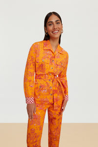 RECO PRIX : 175 // Saharian Jacket Toile De Jouy Orange