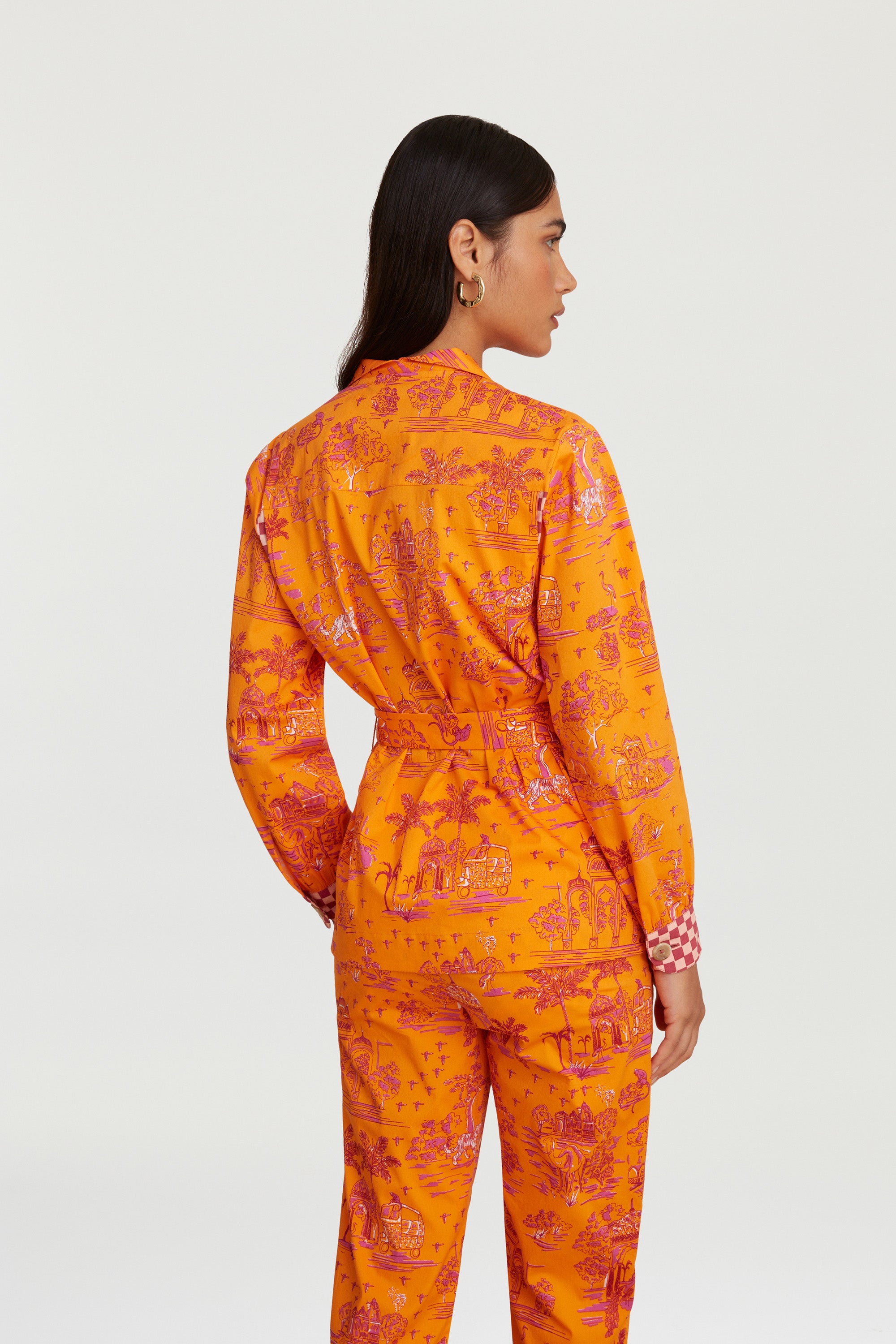 RECO PRIX : 175 // Saharian Jacket Toile De Jouy Orange