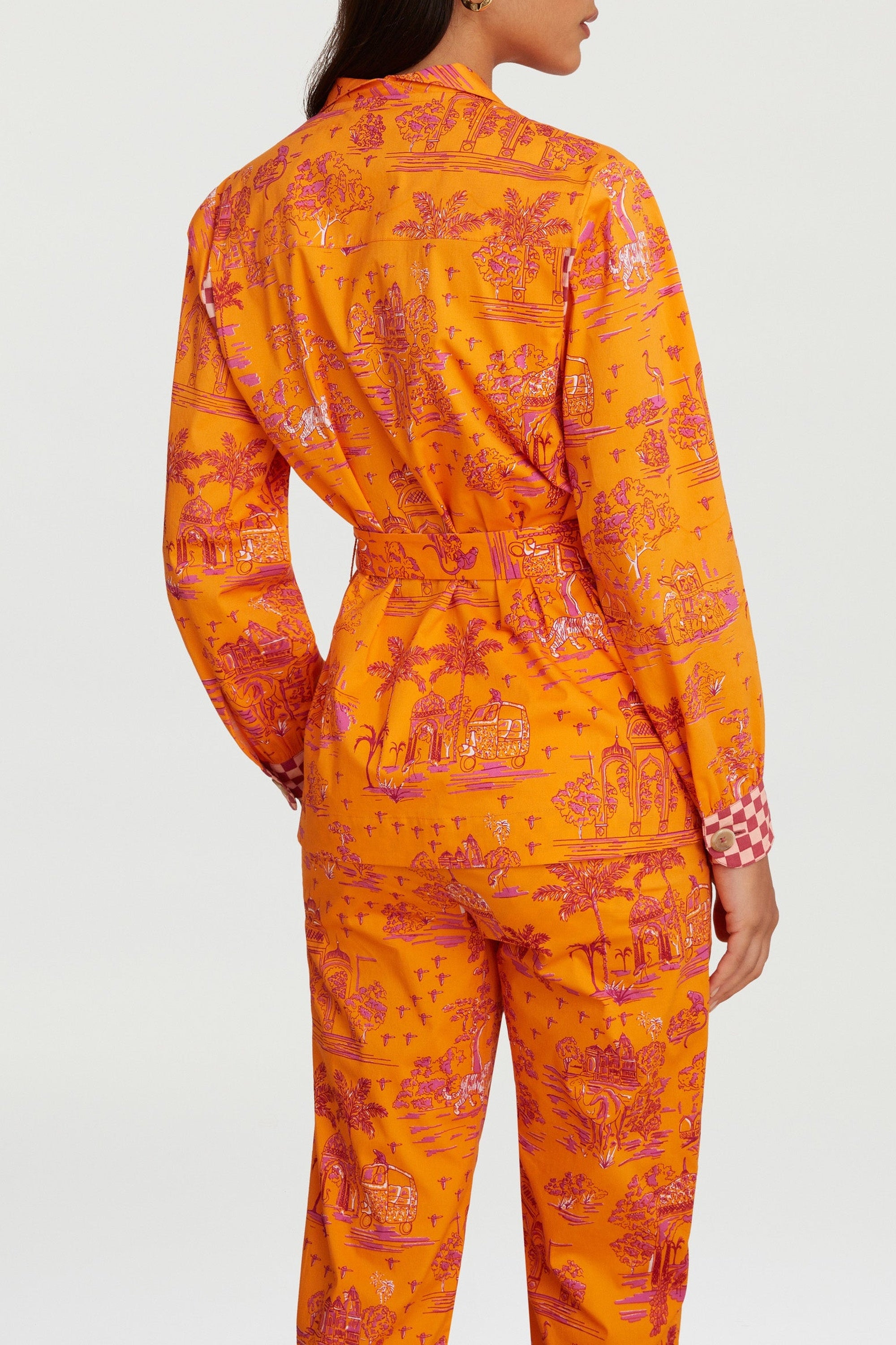 Saharian cotton jacket – Orange