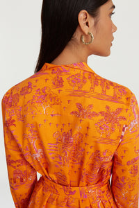 RECO PRIX : 175 // Saharian Jacket Toile De Jouy Orange