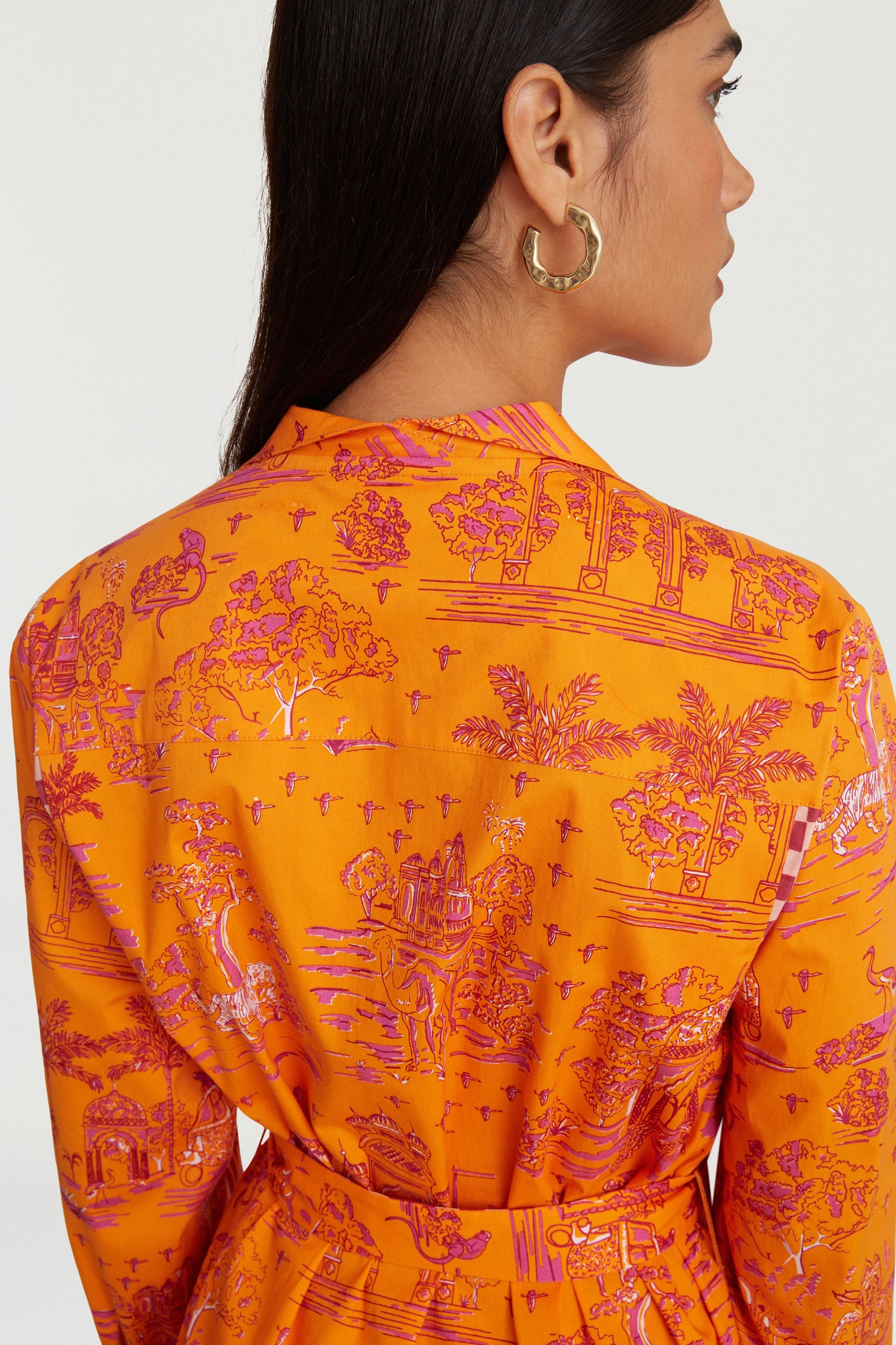 RECO PRIX : 175 // Saharian Jacket Toile De Jouy Orange