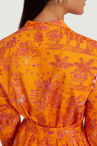 Saharian cotton jacket – Orange