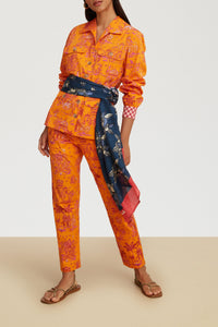 Saharian cotton jacket – Orange