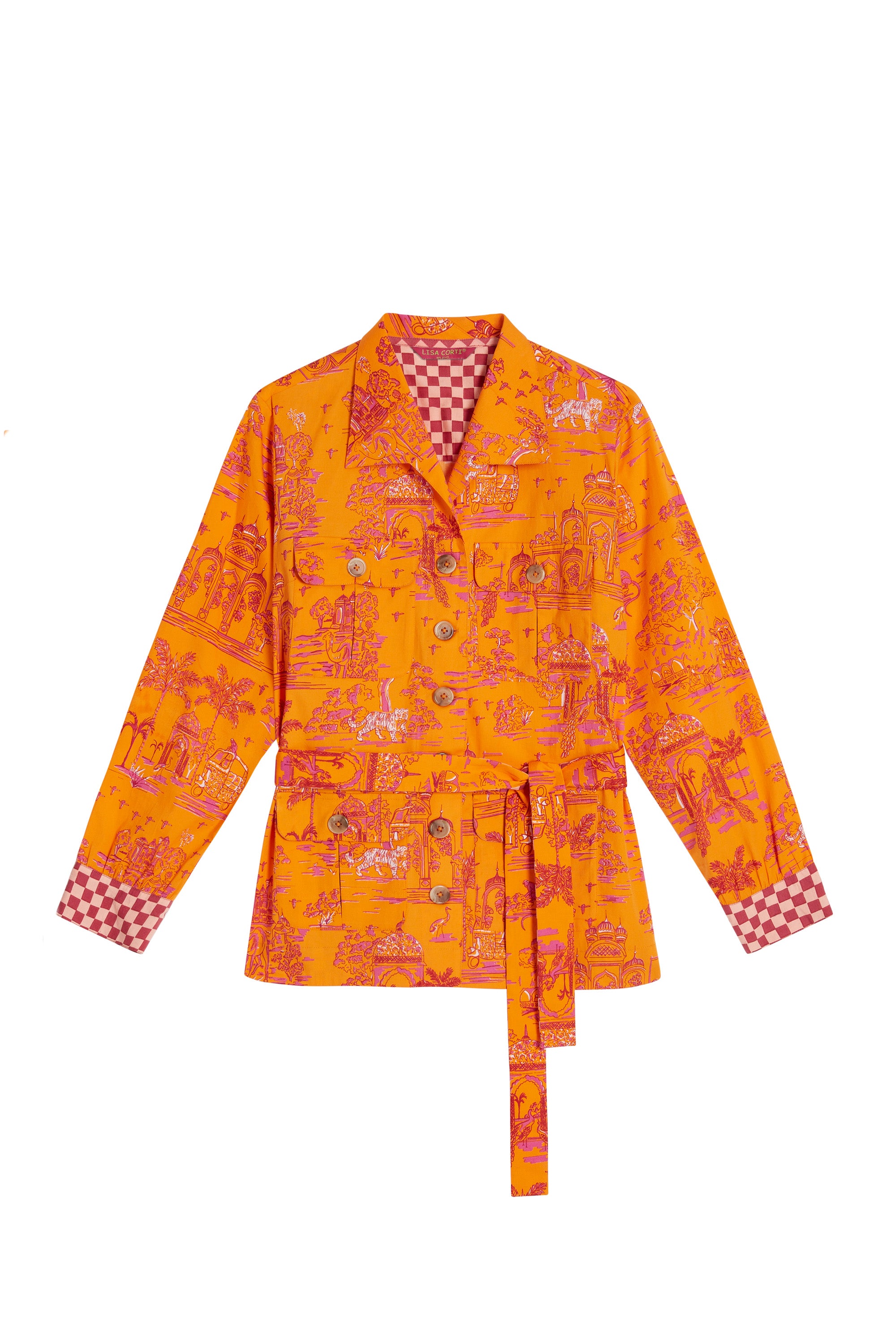RECO PRIX : 175 // Saharian Jacket Toile De Jouy Orange