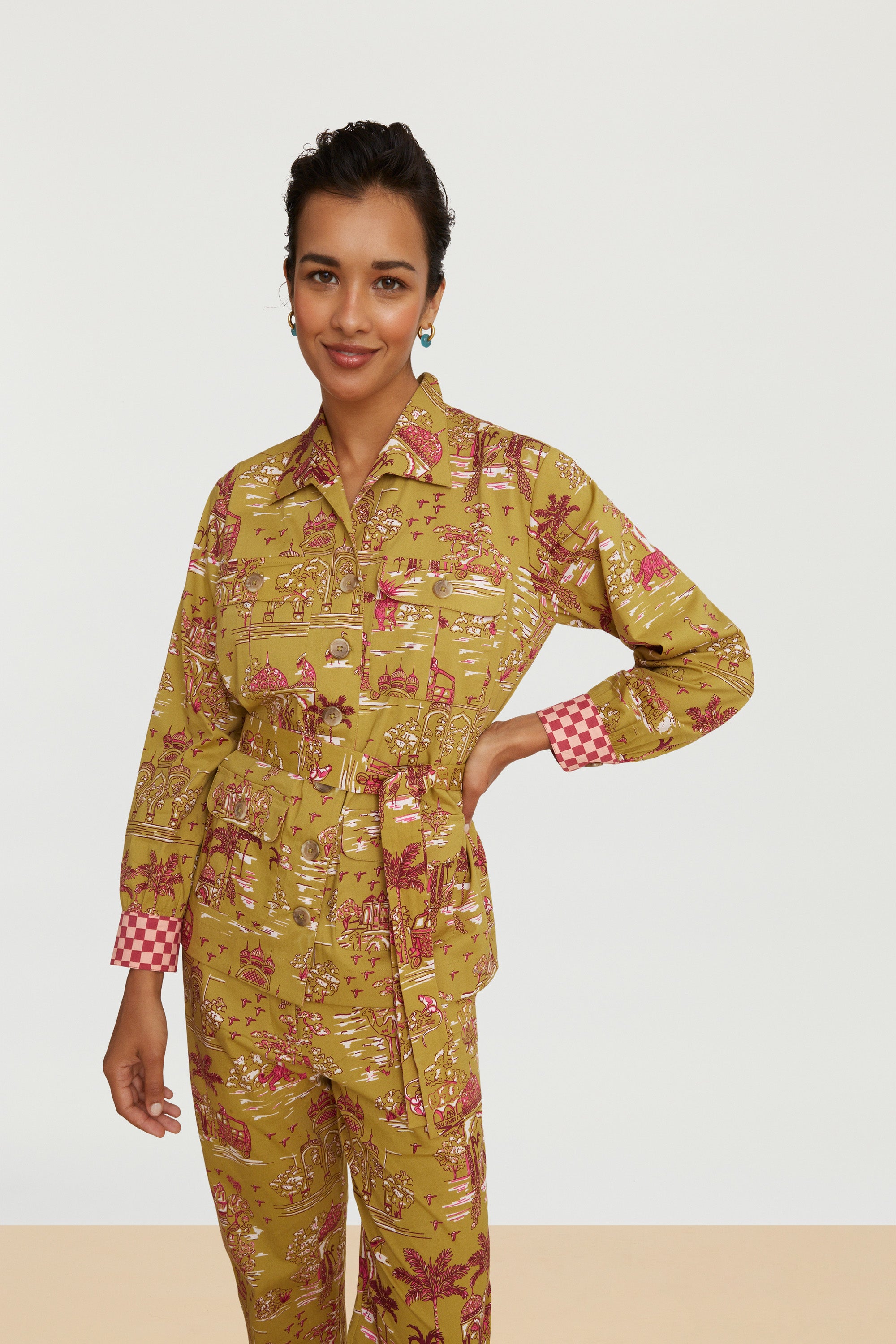 RECO PRIX : 175 // Saharian Jacket Toile De Jouy Chutney