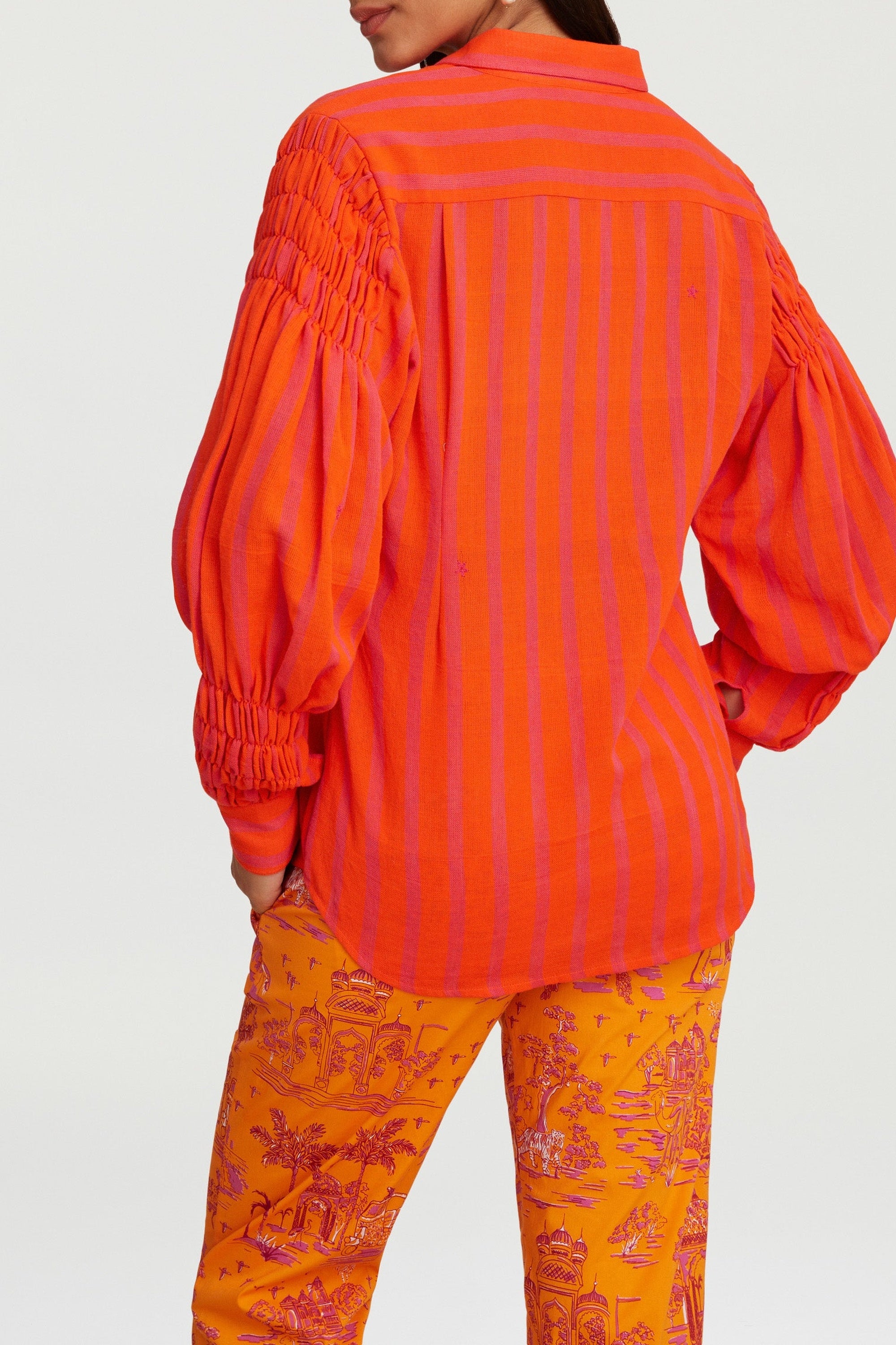 Savannah cotton shirt - Red