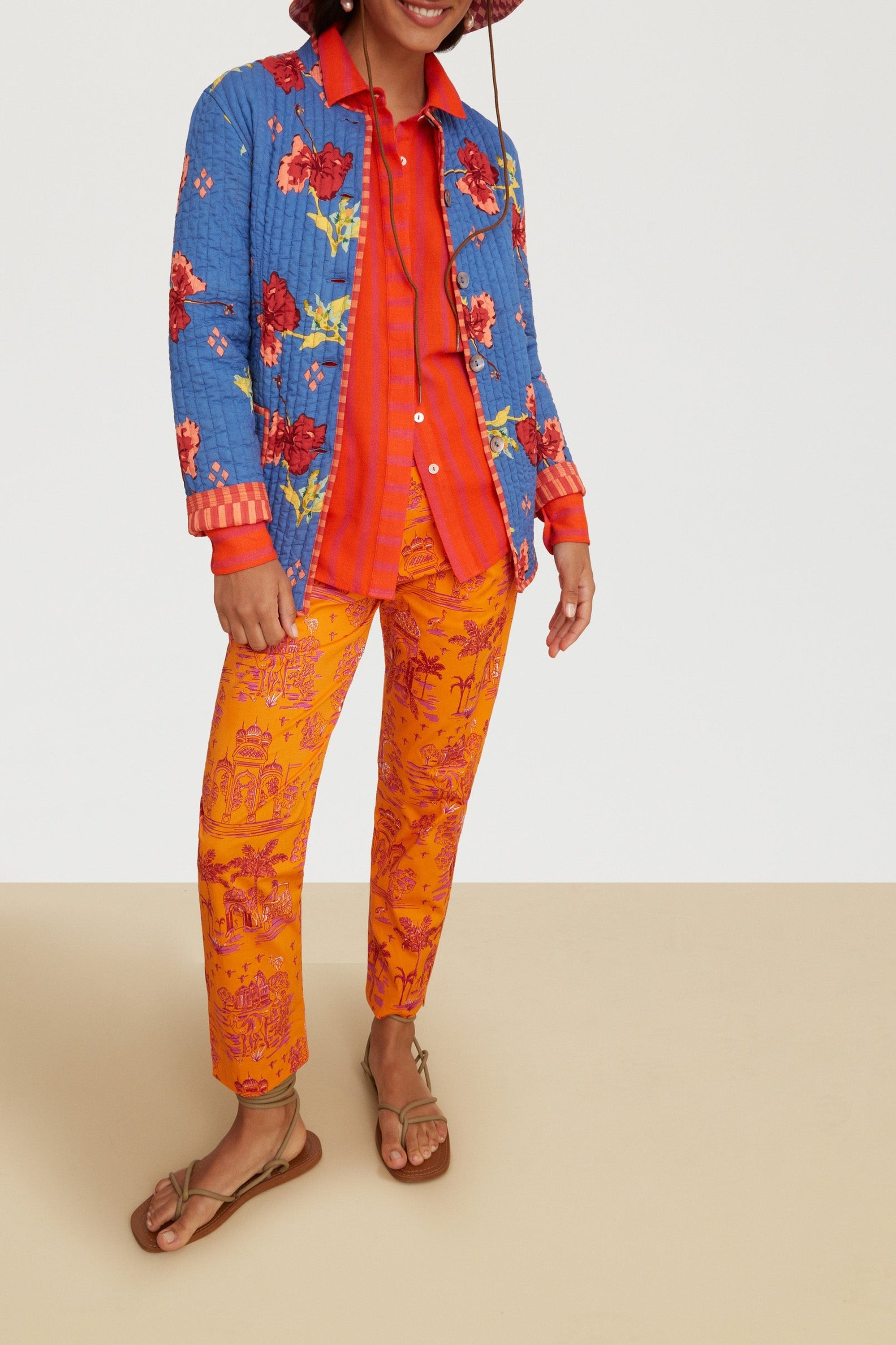 Savannah cotton shirt - Red