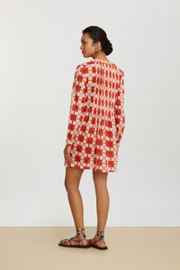 RECO PRIX : 135 // Teena Dress Chess Red