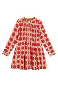 RECO PRIX : 135 // Teena Dress Chess Red