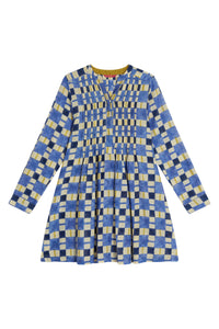 RECO PRIX : 135 // Teena Dress Chess Plumbago
