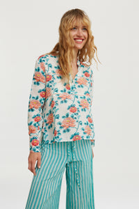 RECO PRIX : 115 // Tuc Tuc Shirt Missing Check Humayums Flower White