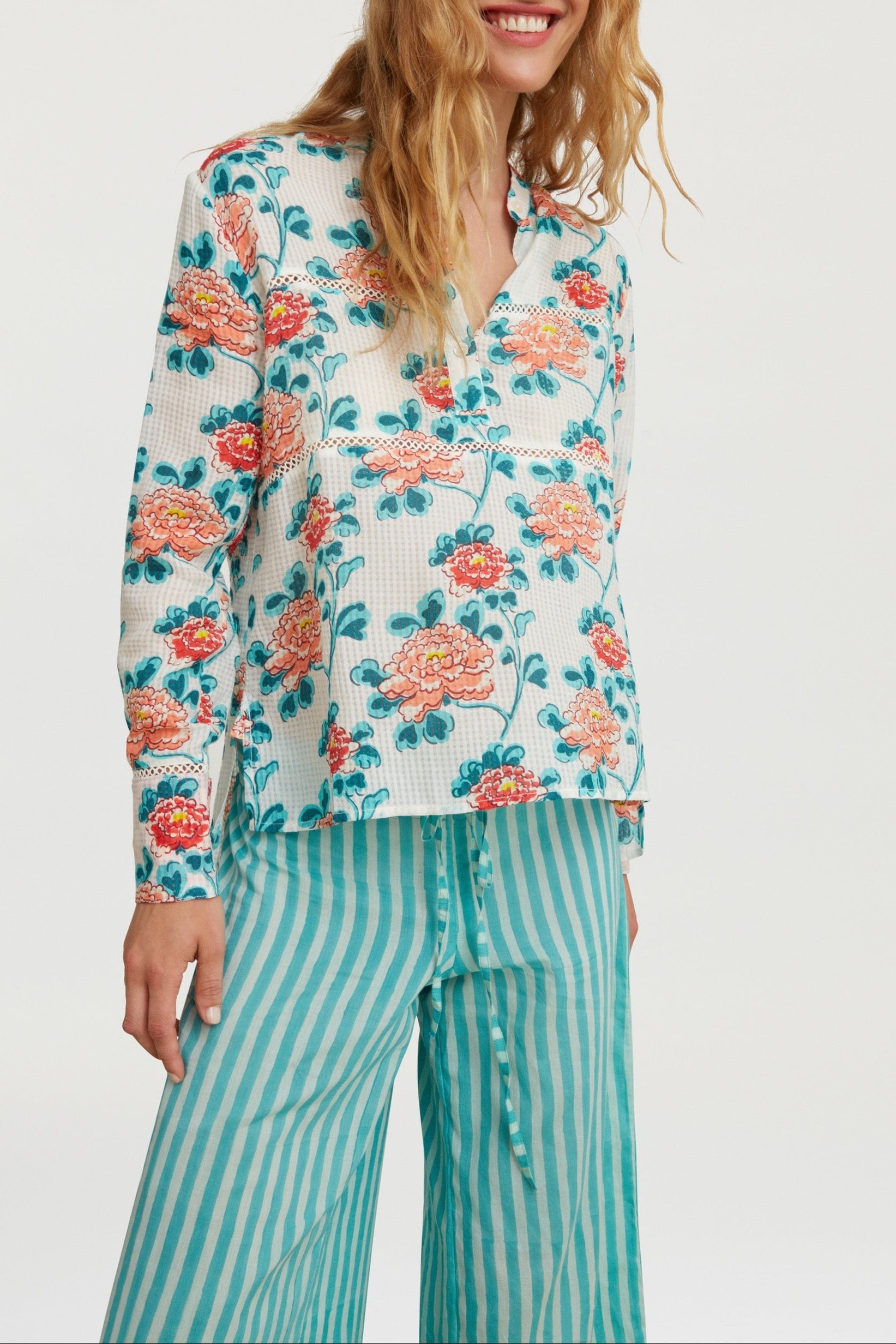 Tuc Tuc cotton shirt - Neutral