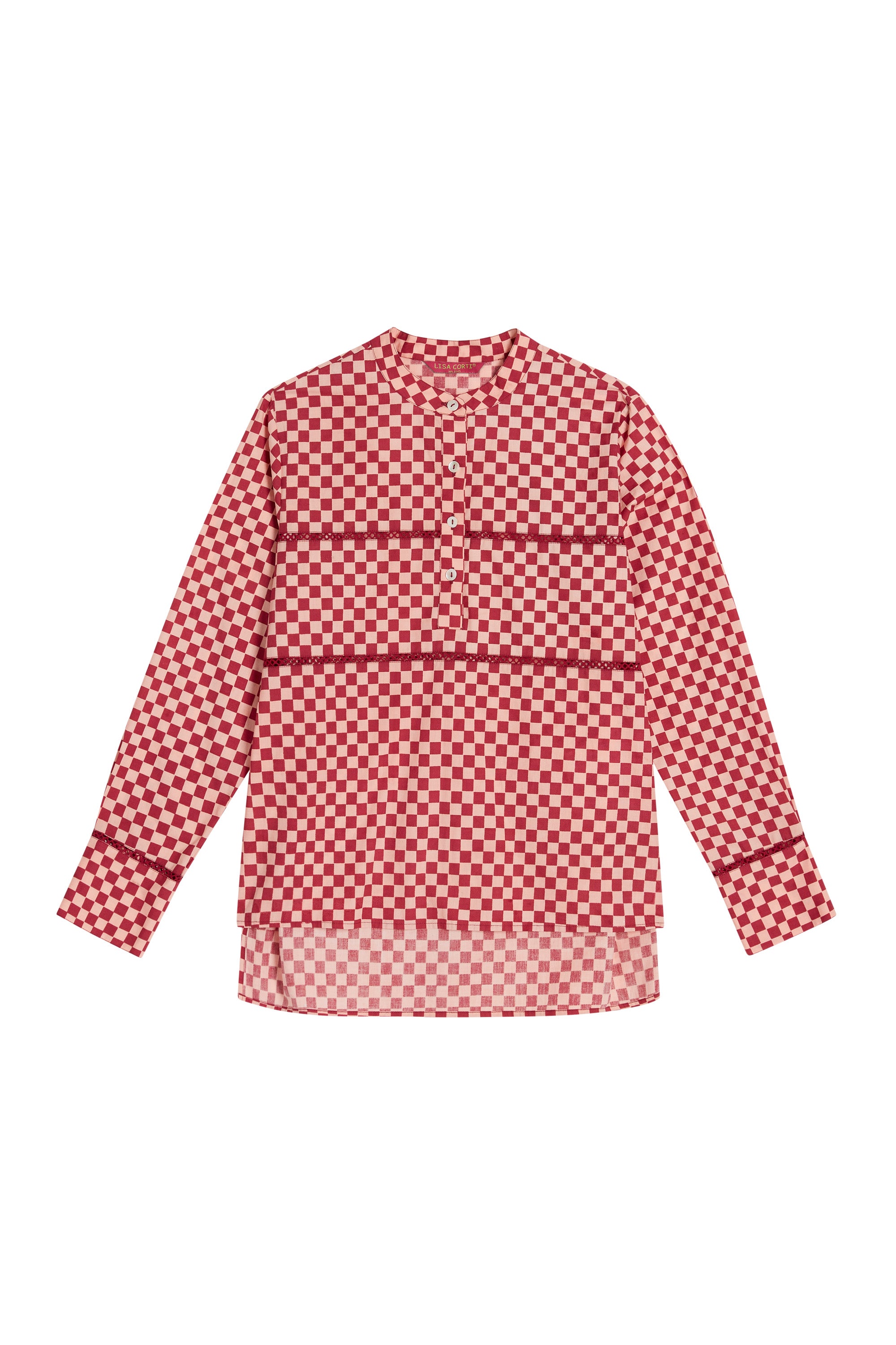 RECO PRIX : 115 // Tuc Tuc Shirt Saheli Checks Peach