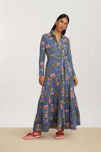 RECO PRIX : 162,5 // Tulsi Dress Amer Rose Greyblue