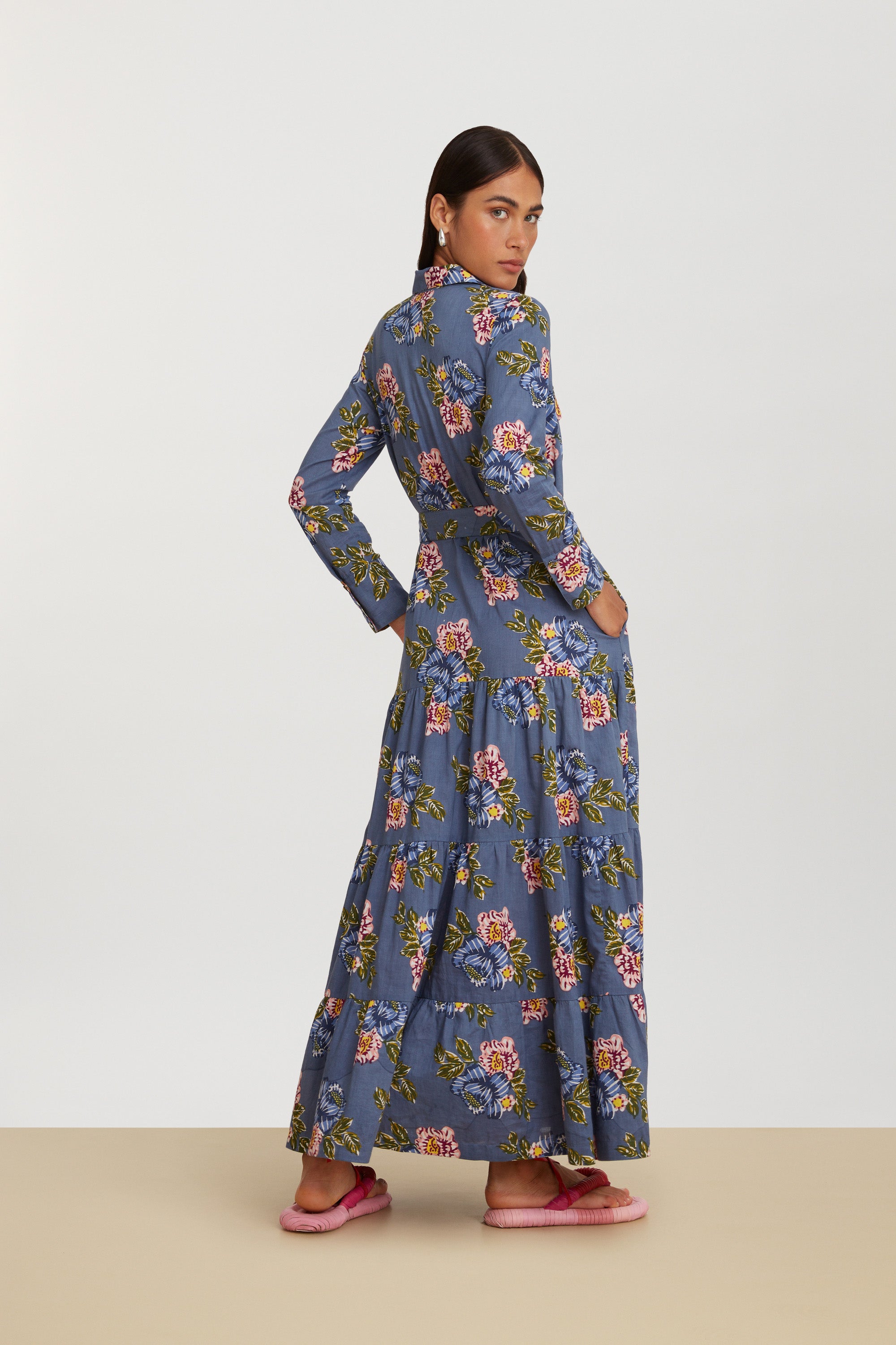 RECO PRIX : 162,5 // Tulsi Dress Amer Rose Greyblue