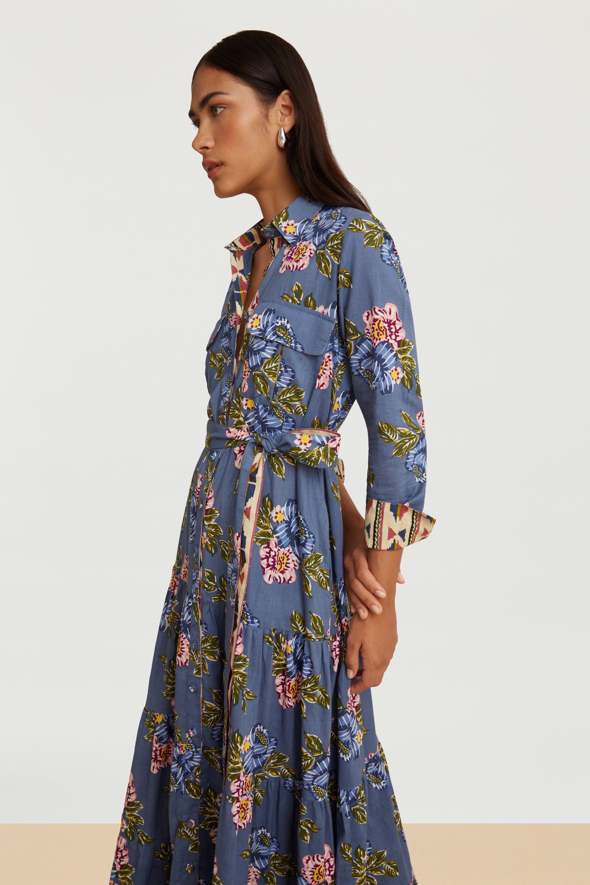 RECO PRIX : 162,5 // Tulsi Dress Amer Rose Greyblue