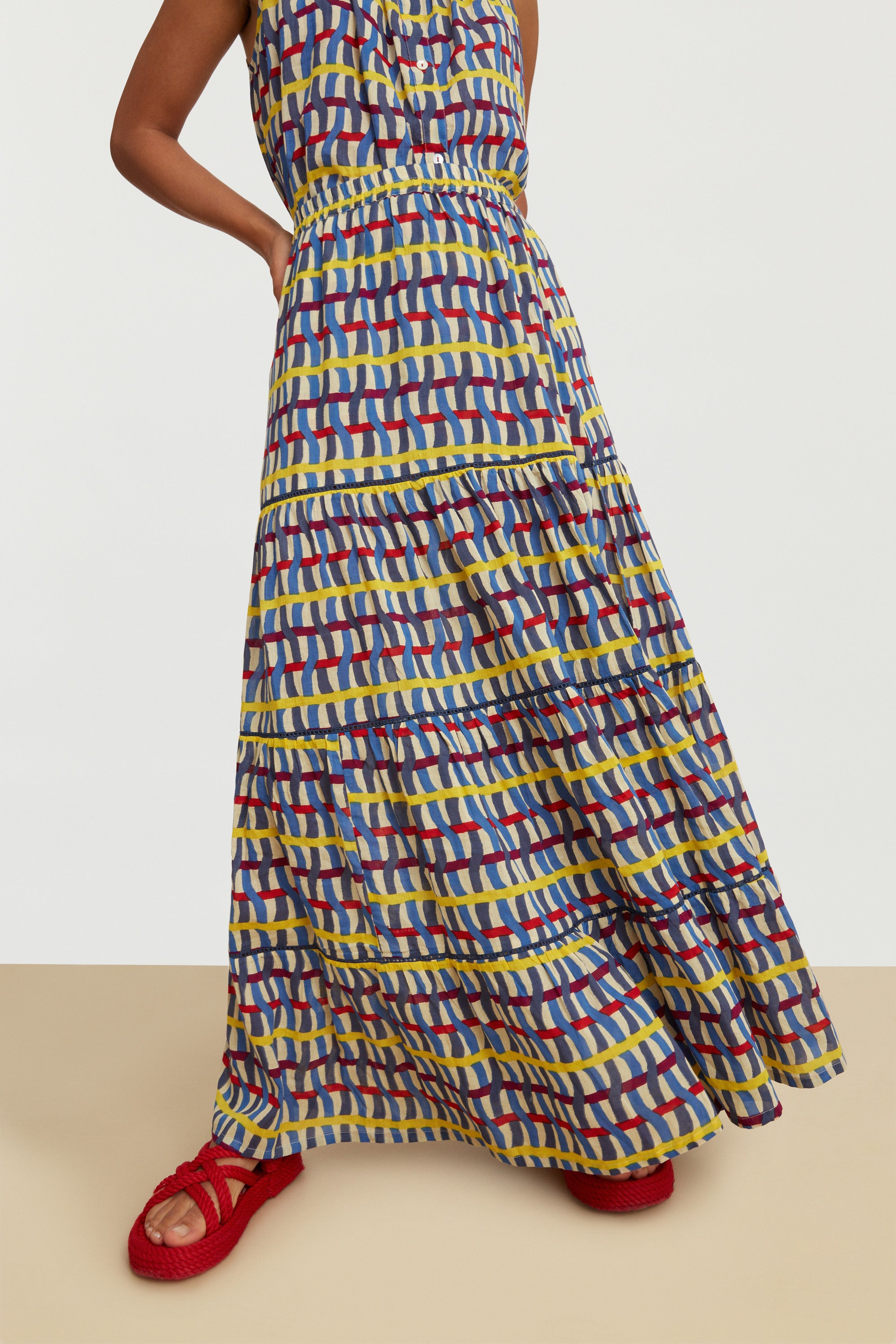RECO PRIX : 140 // Tulsi Skirt Amer Strings Blue