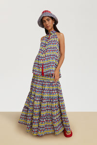 RECO PRIX : 140 // Tulsi Skirt Amer Strings Blue