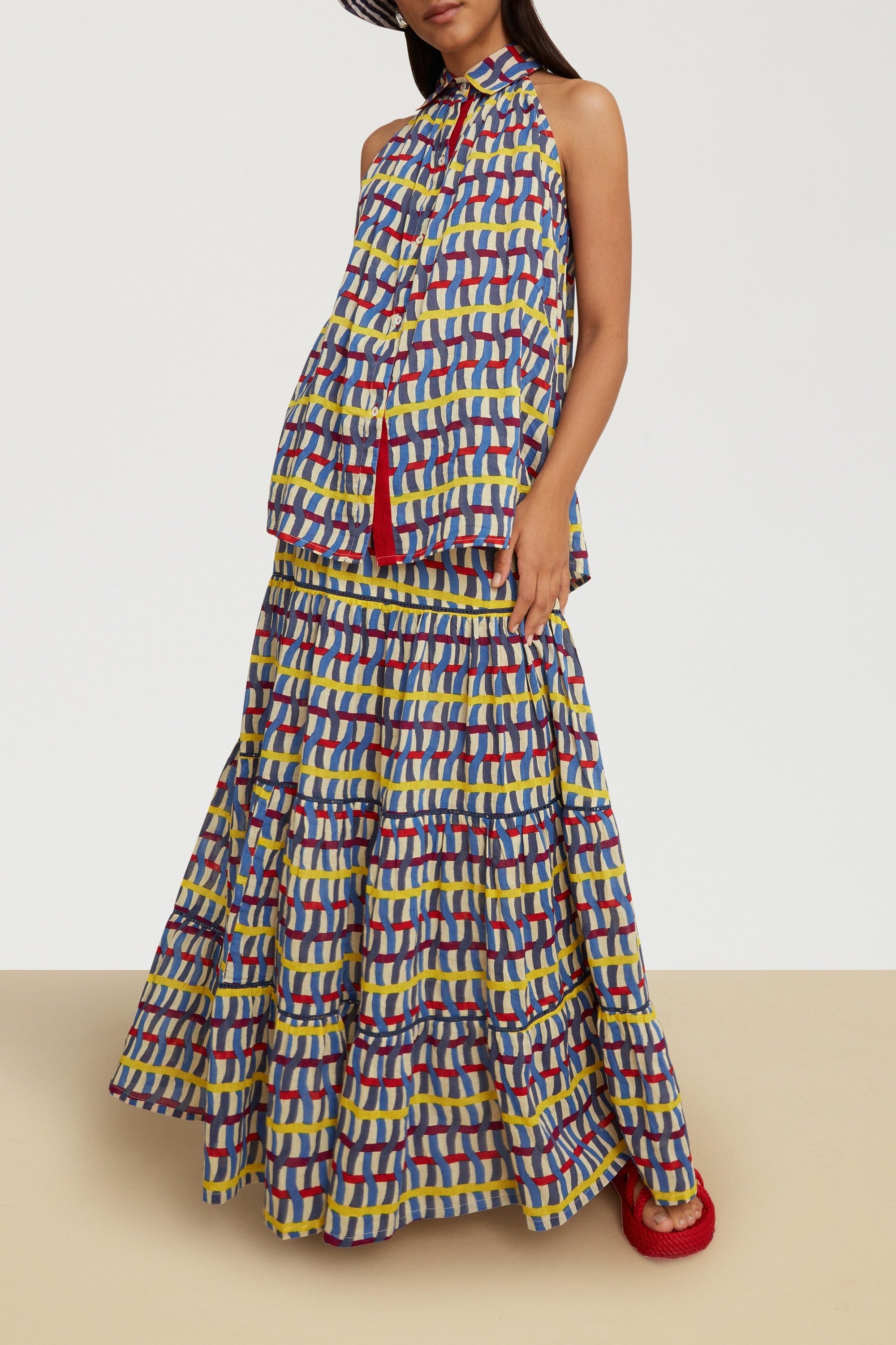 Tulsi cotton skirt - Blue